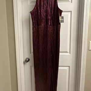 Brianna Milay Merlot Semi Formal Maxi Dress